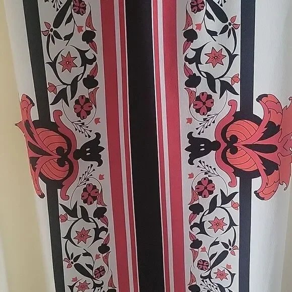 NEW Alice Temperley Red Russian Floral Rose Holiday Silk Maxi Long Skirt 6 M - Picture 6 of 15